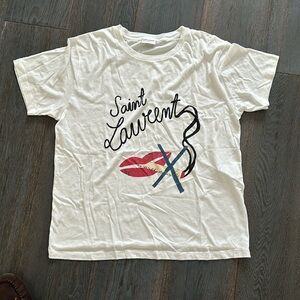 Saint Laurent oversized graphic t-shirt